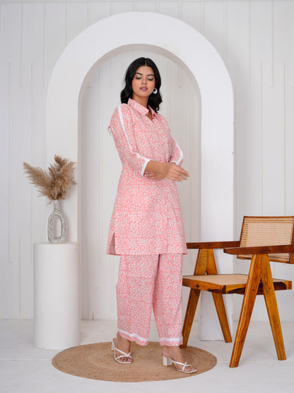 Joyful Peach Co-ord Set