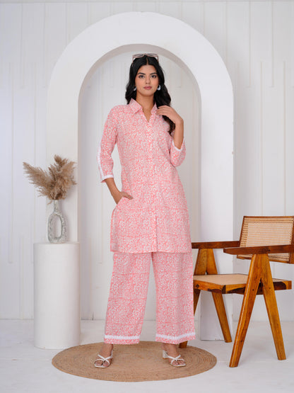 Joyful Peach Co-ord Set