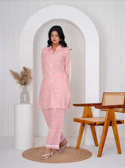 Joyful Peach Co-ord Set