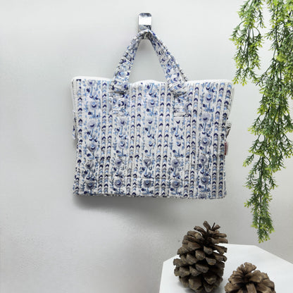 Hopeful Moonbloom Laptop Companion - Hand quilted, Handcrafted