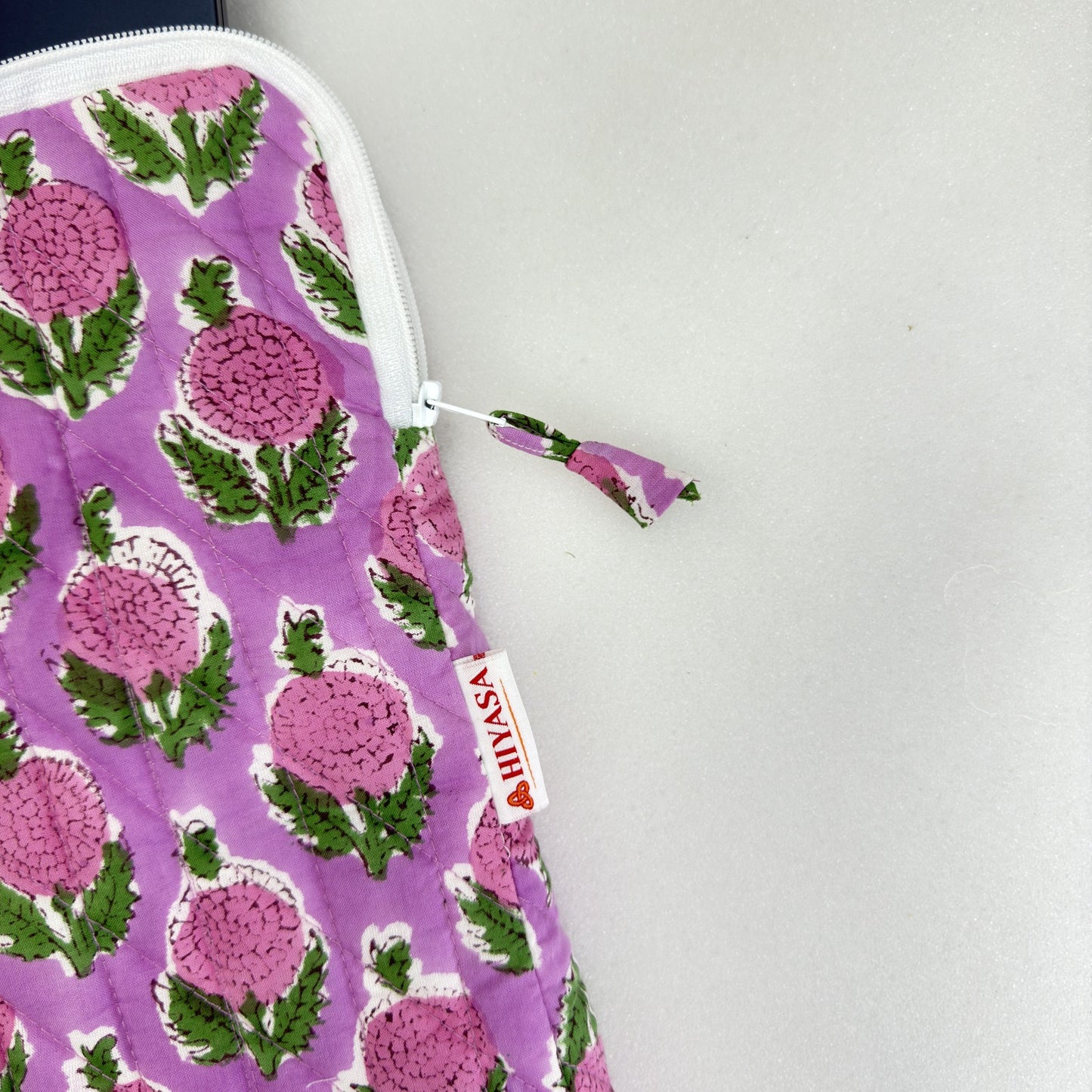 Lively Lilac Laptop Companion - Hand quilted, Handcrafted