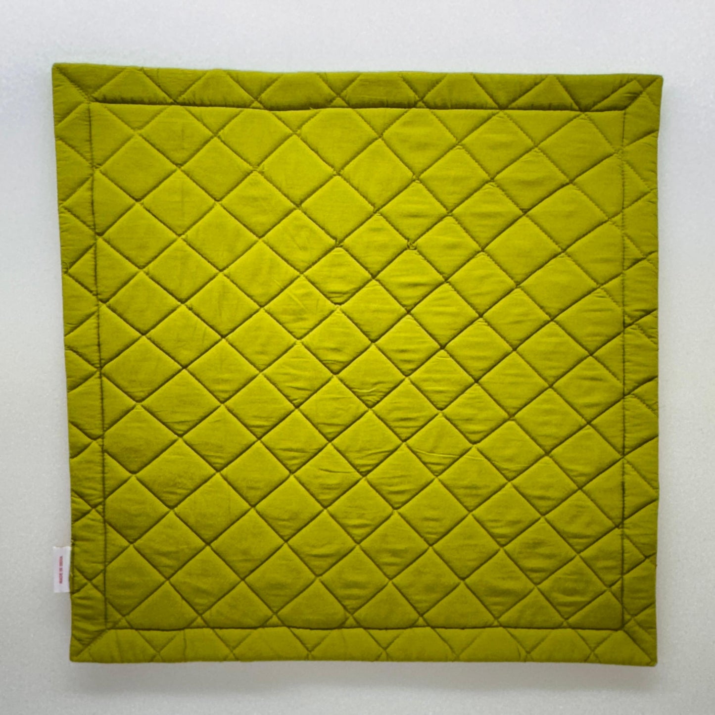 Healing Green Cotton - Quilted Meditation / Pooja Aasan