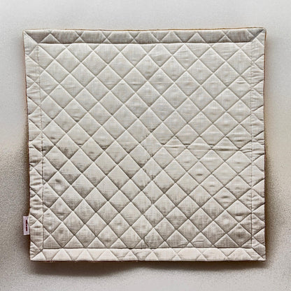 Peaceful White Cotton - Quilted Meditation / Pooja Aasan