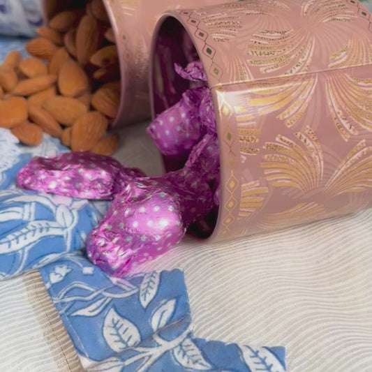 Calm Blue Three Piece Dress Hiyasa Rakhi Hamper - For Sisters